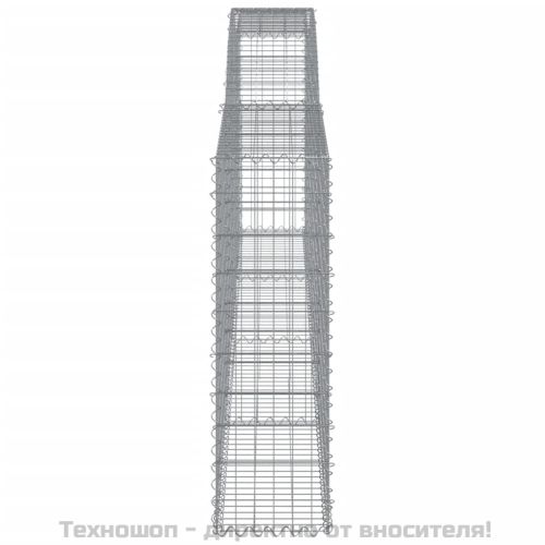 Габионни кошници арка 3 бр 400x30x100/120 см поцинковано желязо