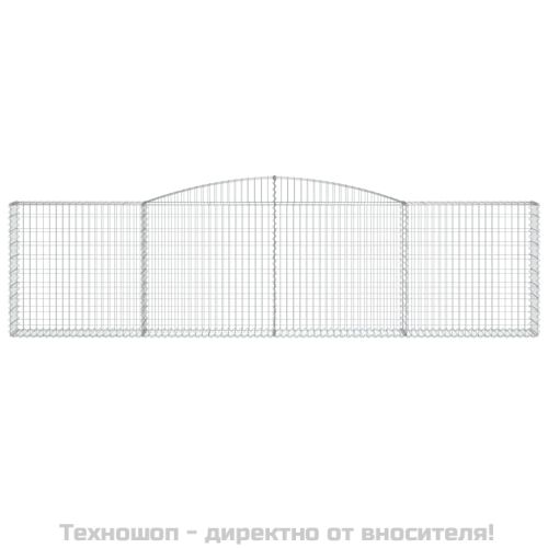 Габионни кошници арка 4 бр 400x30x100/120 см поцинковано желязо
