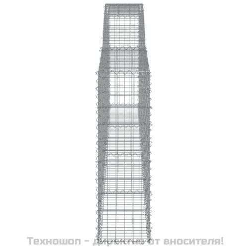 Габионни кошници арка 4 бр 400x30x100/120 см поцинковано желязо