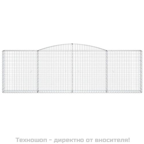 Габионни кошници арка 4 бр 400x30x120/140см поцинковано желязо
