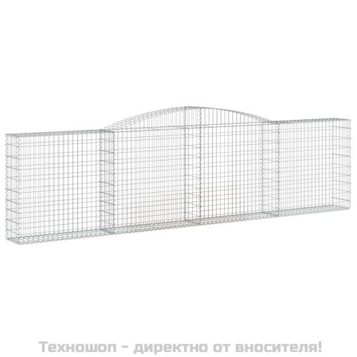 Габионни кошници арка 8 бр 400x30x100/120 см поцинковано желязо