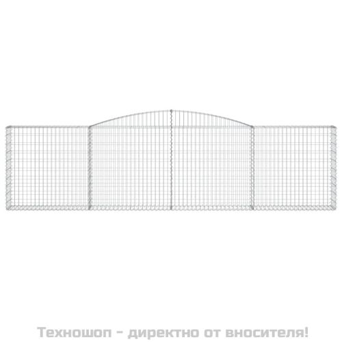 Габионни кошници арка 8 бр 400x30x100/120 см поцинковано желязо
