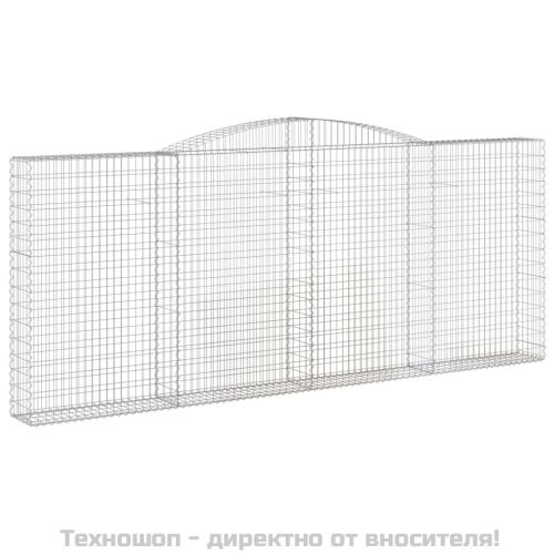 Габионни кошници арка 3 бр 400x30x160/180 см поцинковано желязо