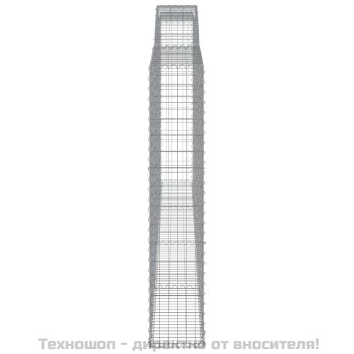 Габионни кошници арка 3 бр 400x30x160/180 см поцинковано желязо