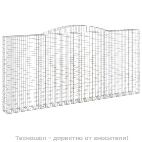 Габионни кошници арка 4 бр 400x30x180/200 см поцинковано желязо