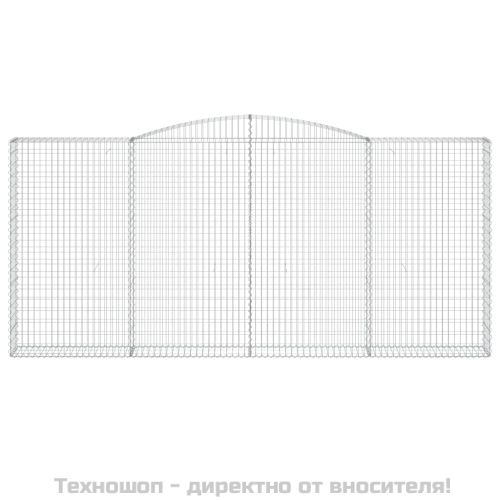 Габионни кошници арка 4 бр 400x30x180/200 см поцинковано желязо