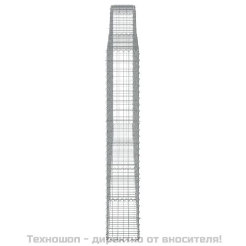 Габионни кошници арка 4 бр 400x30x180/200 см поцинковано желязо