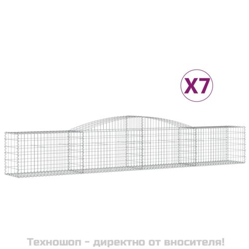 Габионни кошници арка 7 бр 400x50x60/80 см поцинковано желязо