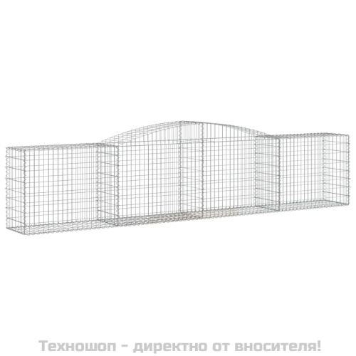 Габионни кошници арка 15 бр 400x50x80/100 см поцинковано желязо
