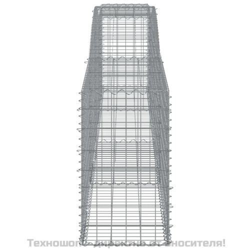 Габионни кошници арка 15 бр 400x50x80/100 см поцинковано желязо