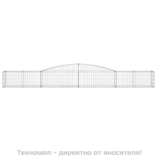 Габионни кошници арка 10 бр 400x50x40/60 см поцинковано желязо