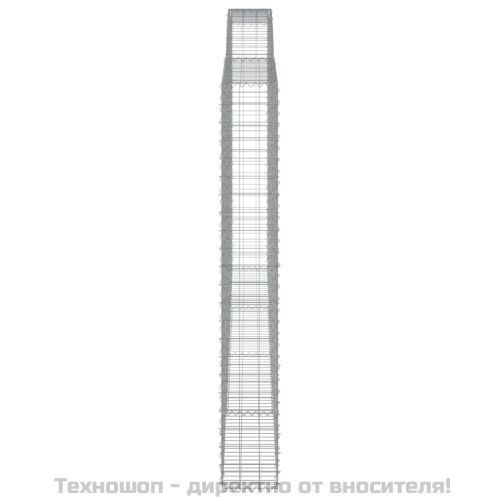 Габионни кошници арка 4 бр 400x30x220/240 см поцинковано желязо