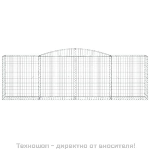 Габионни кошници арка 9 бр 400x50x120/140 см поцинковано желязо