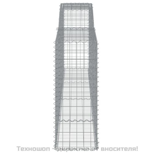 Габионни кошници арка 9 бр 400x50x120/140 см поцинковано желязо