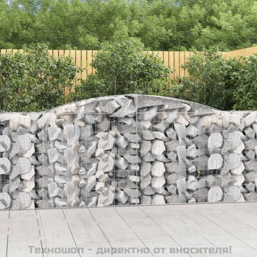 Габионни кошници арка 9 бр 400x50x100/120 см поцинковано желязо