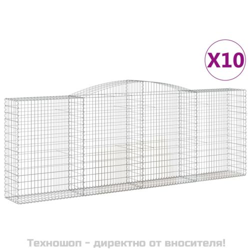 Габионни кошници арка 10 бр 400x50x140/160см поцинковано желязо