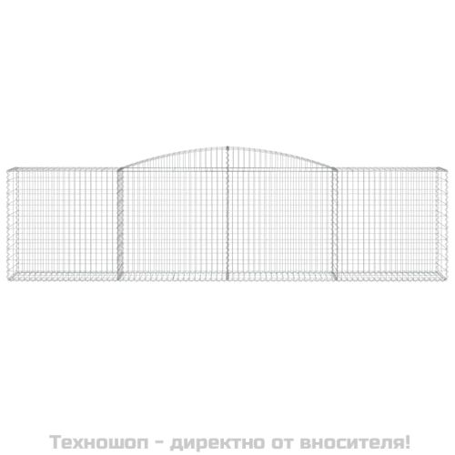 Габионни кошници арка 2 бр 400x50x100/120 см поцинковано желязо