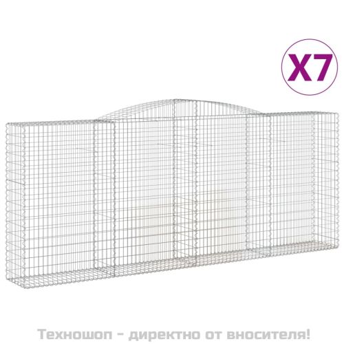Габионни кошници арка 7 бр 400x50x160/180 см поцинковано желязо