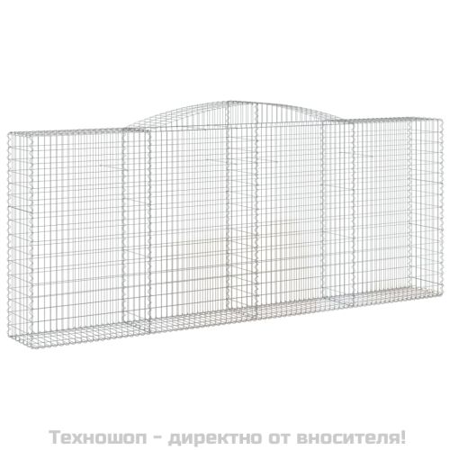Габионни кошници арка 2 бр 400x50x160/180 см поцинковано желязо