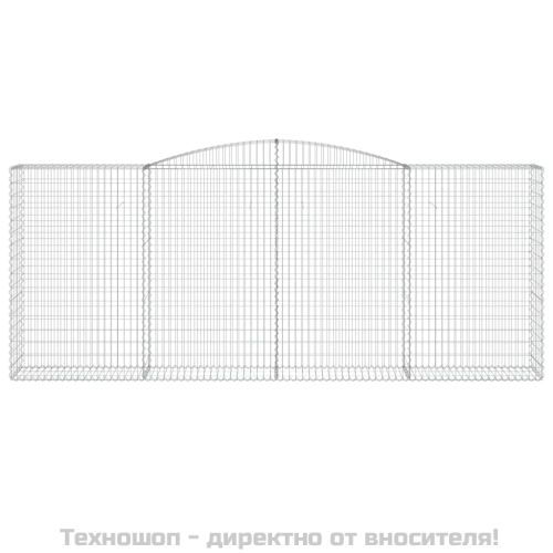 Габионни кошници арка 2 бр 400x50x160/180 см поцинковано желязо