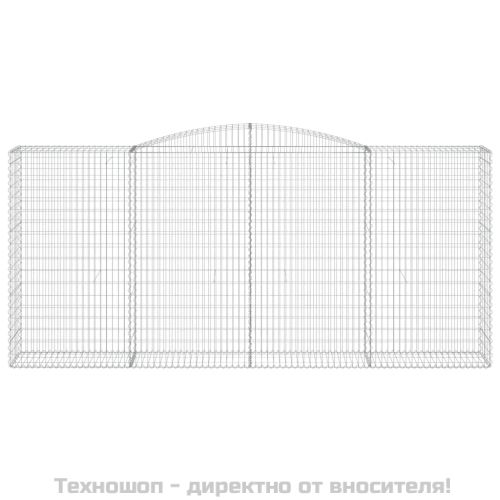 Габионни кошници арка 2 бр 400x50x180/200 см поцинковано желязо