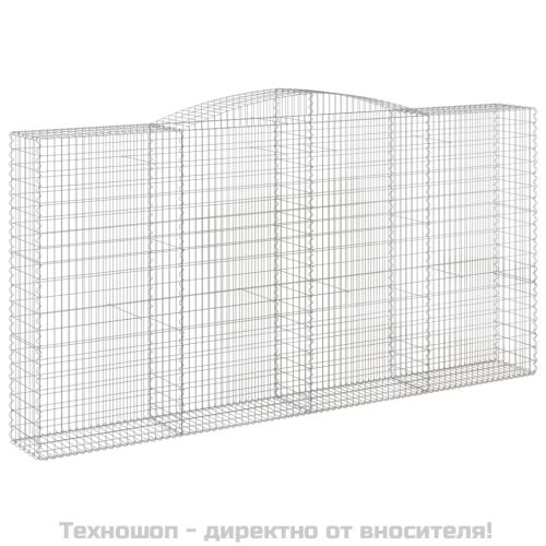 Габионни кошници арка 2 бр 400x50x200/220 см поцинковано желязо