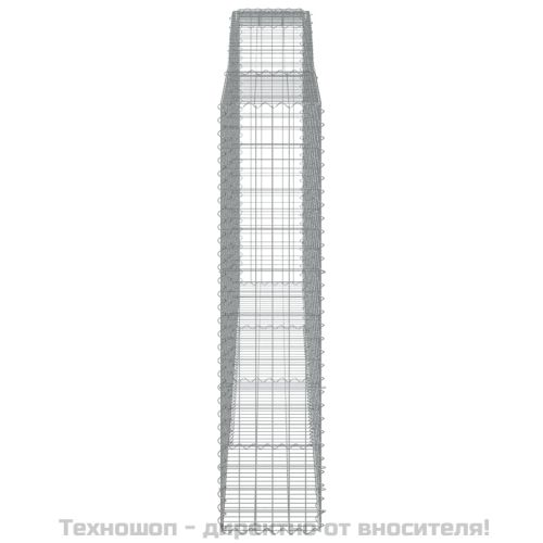 Габионни кошници арка 2 бр 400x50x200/220 см поцинковано желязо