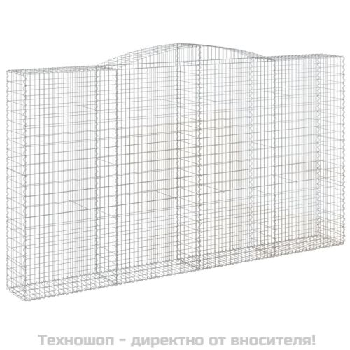 Габионни кошници арка 2 бр 400x50x220/240 см поцинковано желязо