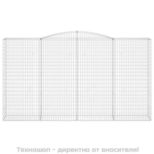 Габионни кошници арка 2 бр 400x50x220/240 см поцинковано желязо