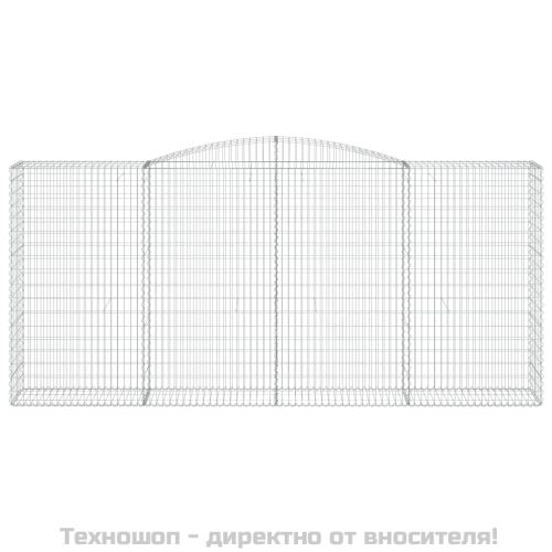 Габионни кошници арка 7 бр 400x50x180/200 см поцинковано желязо