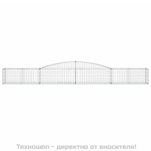 Габионни кошници арка 3 бр 400x50x40/60 см поцинковано желязо