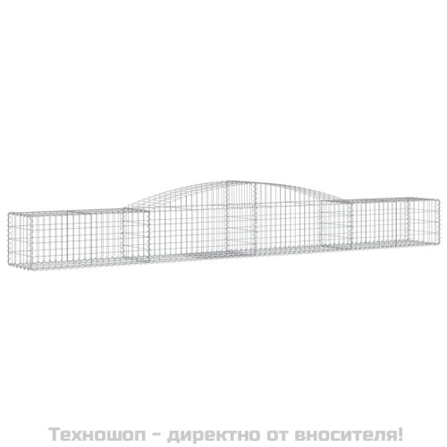 Габионни кошници арка 8 бр 400x50x40/60 см поцинковано желязо