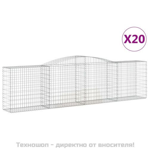 Габионни кошници арка 20 бр 400x50x100/120см поцинковано желязо