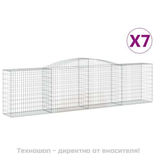Габионни кошници арка 7 бр 400x50x100/120 см поцинковано желязо