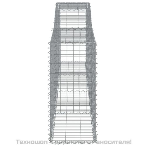 Габионни кошници арка 4 бр 400x50x100/120 см поцинковано желязо
