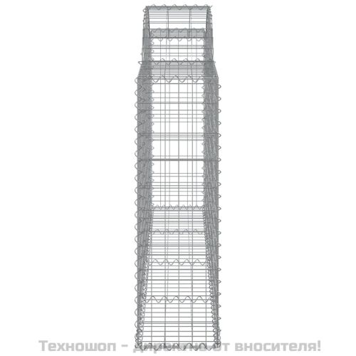 Дъговидна габионна кошница 200x30x100/120 см поцинковано желязо