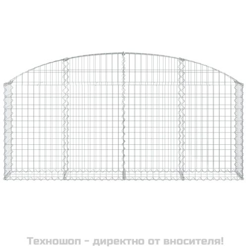 Дъговидна габионна кошница 200x30x80/100 см поцинковано желязо