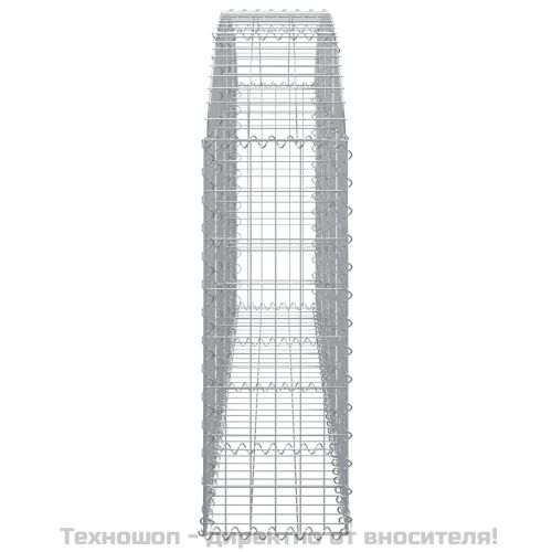 Дъговидна габионна кошница 200x30x80/100 см поцинковано желязо