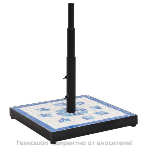 Основа за чадър, синьо и бяло, квадратна, 12 кг