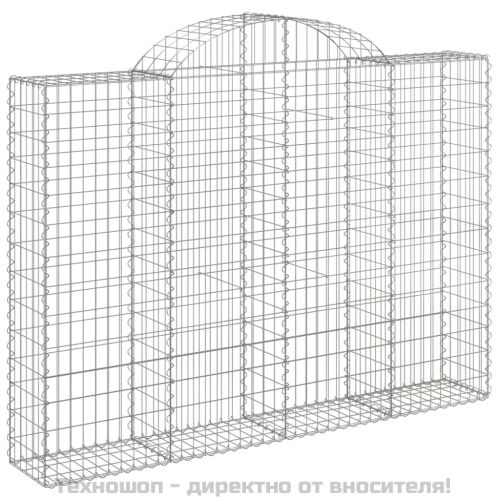 Дъговидна габионна кошница 200x30x140/160 см поцинковано желязо