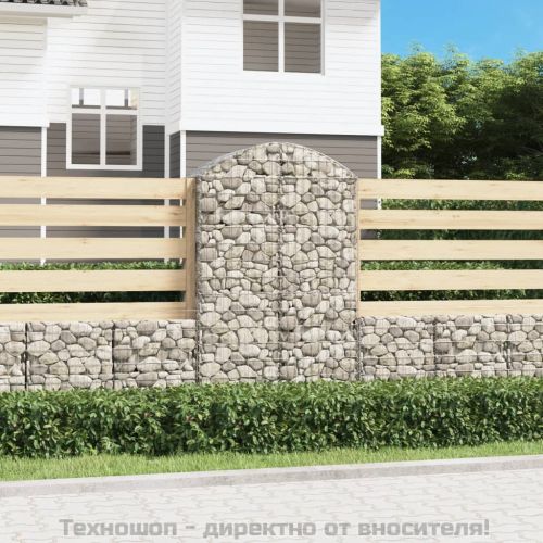 Дъговидна габионна кошница 100x50x160/180 см поцинковано желязо