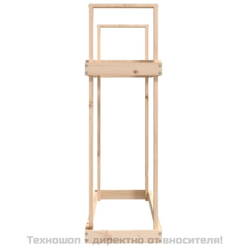 Поставка за дърва за огрев 110x35x108,5 масивно дърво бор