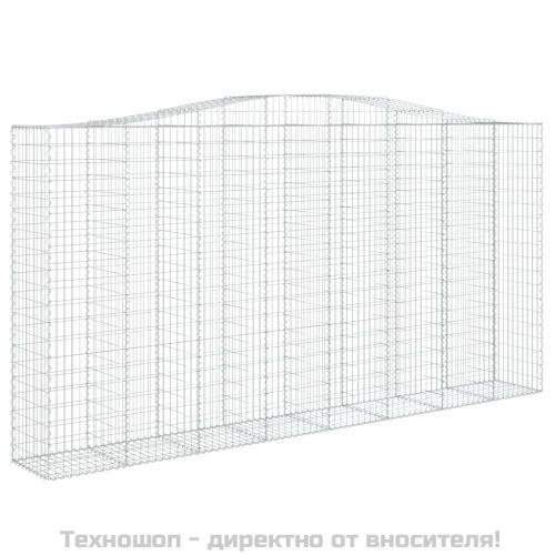 Габионни кошници арка 4 бр 400x50x200/220 см поцинковано желязо