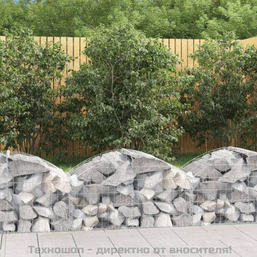 Дъговидна габионна кошница 100x50x40/60 см поцинковано желязо