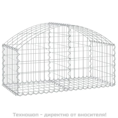 Дъговидна габионна кошница 100x50x40/60 см поцинковано желязо