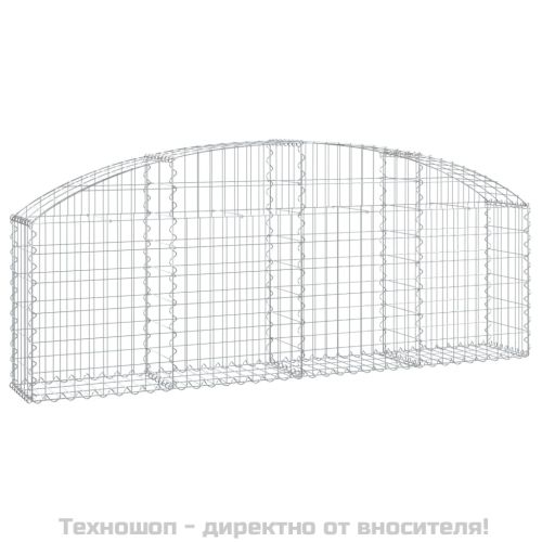 Дъговидна габионна кошница 200x30x60/80 см поцинковано желязо