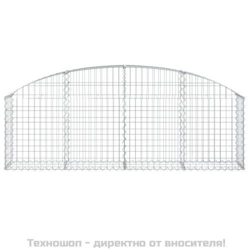 Дъговидна габионна кошница 200x30x60/80 см поцинковано желязо