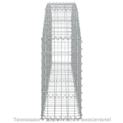 Дъговидна габионна кошница 200x30x60/80 см поцинковано желязо