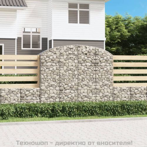 Дъговидна габионна кошница 200x50x160/180 см поцинковано желязо