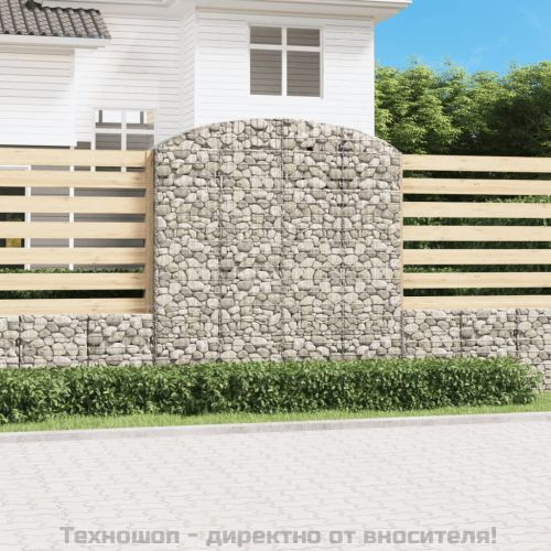 Дъговидна габионна кошница 200x50x200/220 см поцинковано желязо
